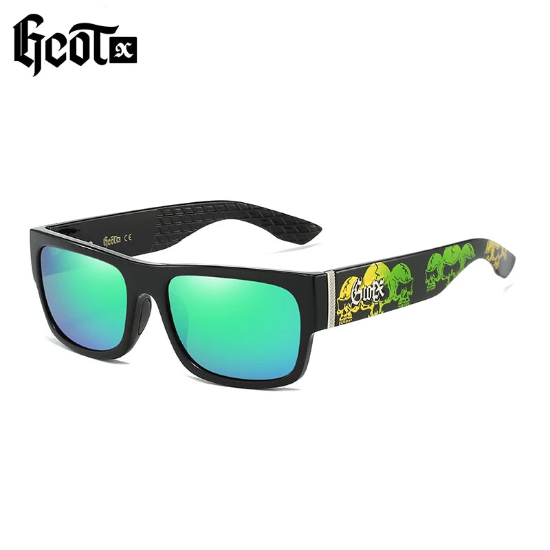 DUBERY GCOTX 2026 Retro Branded Sunglasses Wholesale Fashion Polarized Square Lenses UV Protected for Men's Motorcycle Riding