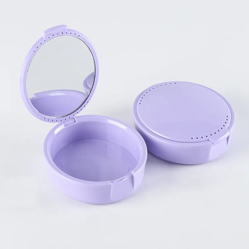 Customizable Logo Orthodontic Plastic Container Case Multi-Purpose Denture Box Teeth Whitening Accessories Mirror Storage