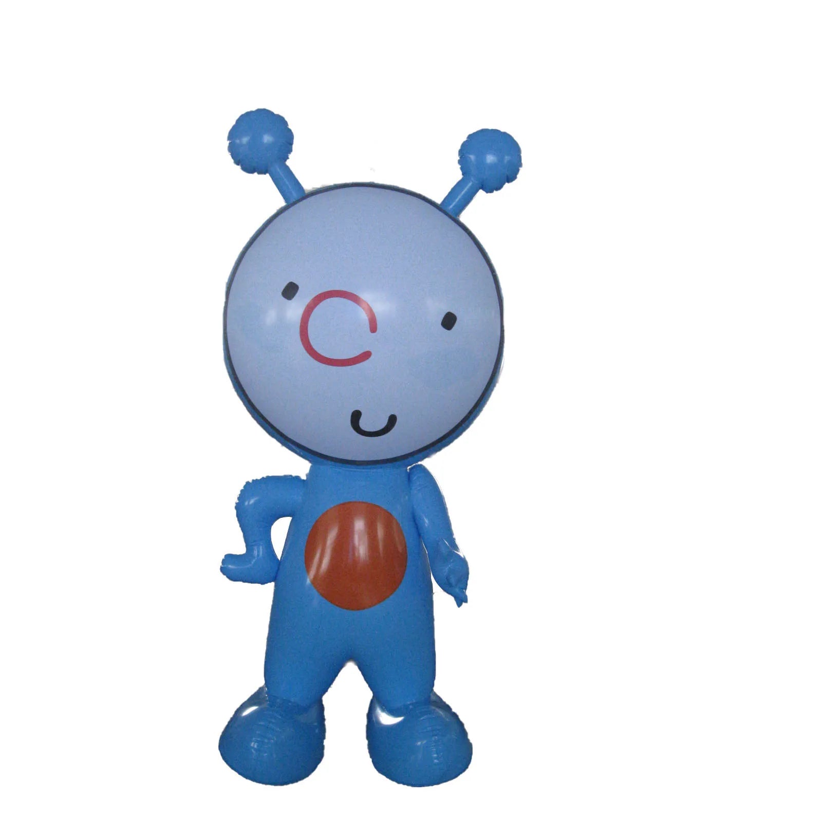 Customized Promotional Mascot Outdoor PVC Inflatable Blue Cartoon Model Air Dancer Digital Waterproof Advertising Event Party 5m