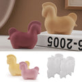 Nordic Pony Soy Aromatherapy Candle Mold Animal Ornaments Resin Concrete Gypsum Plaster Silicone Molds Home Desk Decoration