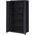 Wholesale Metal Storage Cabinet Black White Office Filing Cabinet Steel Cupboard With 4 Shelves 2 Swing Door