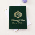 Custom Mirrored Acrylic Wedding Invitations Luxury Velvet Hardcover with Hot Stamping Foil Text Paper Material Love Style