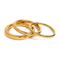 Wholesale 18K Gold Plated Stainless Steel Jewelry Hollow Simple Plain Round Bangle Waterproof for Woman Bracelet B252535