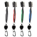Ready Ship Double Sided Golf Club Cleaning Brush Stretchable Carabiner Retractable Design Durable Portable Nylon/Wire Material
