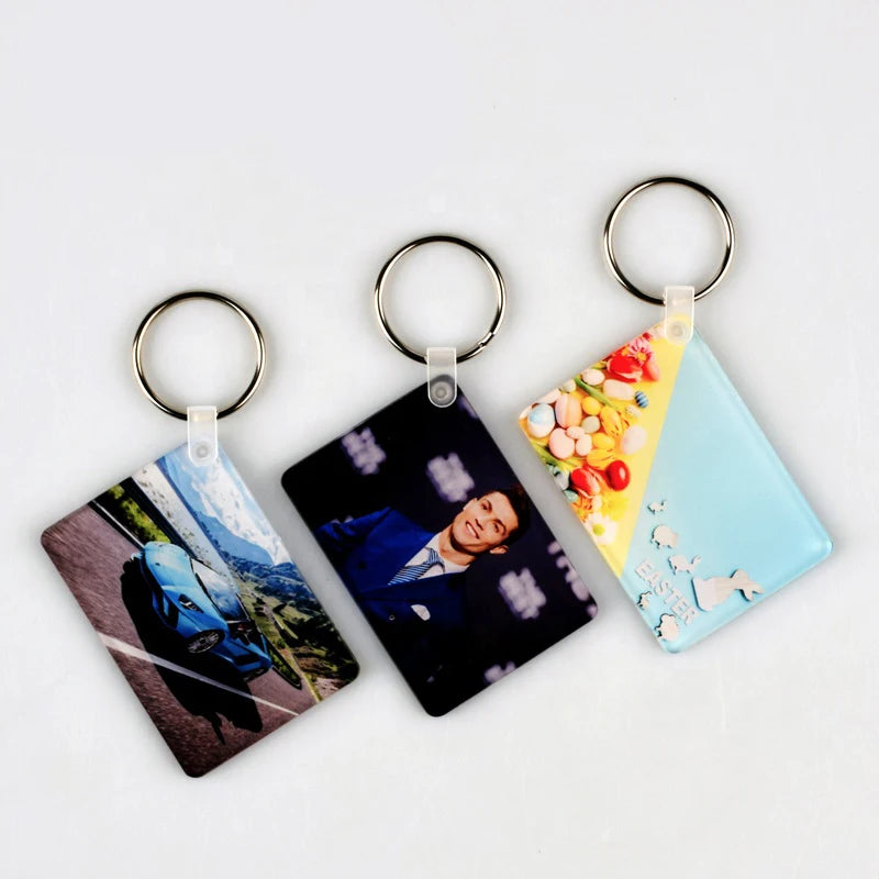 2021 Qualisub 4mm Blank Sublimation Acrylic Keychain with Coating of Size 46x66mm