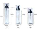 Empty Transparent 1 oz 50ml 80ml 100ml 120ml Plastic Spray Bottles