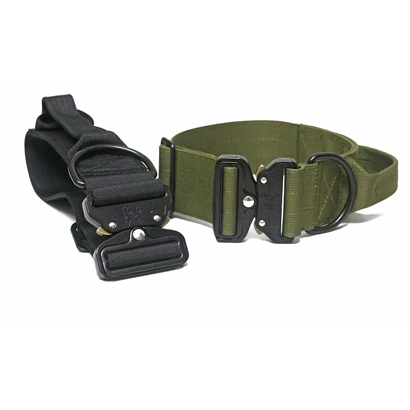 2 Inch Outdoor Heavy Duty Training Nylon Tactical Adjustable Dog Collar