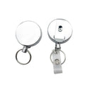 Wholesale Heavy Duty Retractable Pull YoYo Metal Keychain Square Badge Reel Vintage Swivel Clip for ID Tag Card Holder