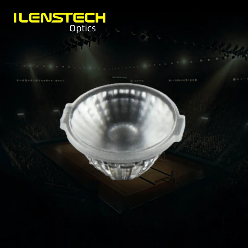 60 Degree Led Flashlight Lens / Pmma Led Lens with Sticker Tape