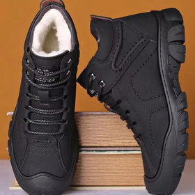 Fashionable New Design Men White PU Leather Elevator Height Increasing Sneakers