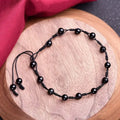 Tongxin Fashion Jewelry Natural Obsidian Healing Women's Anklet Spiritual Protection Balance Meditation Anklet