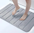 Custom Printed Anti-Slip Polyester Bathroom Rug Set Memory Foam Bath Floor Door Mat Modern Style for Home Toilet Use