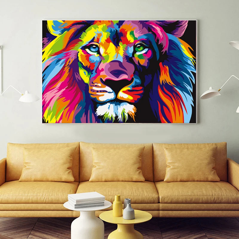 Wholesale OEM/ODM Diamond  5D DIY Embroidery Cross Stitch Kits for Home Decoration Color Animals Full Diamond Painting