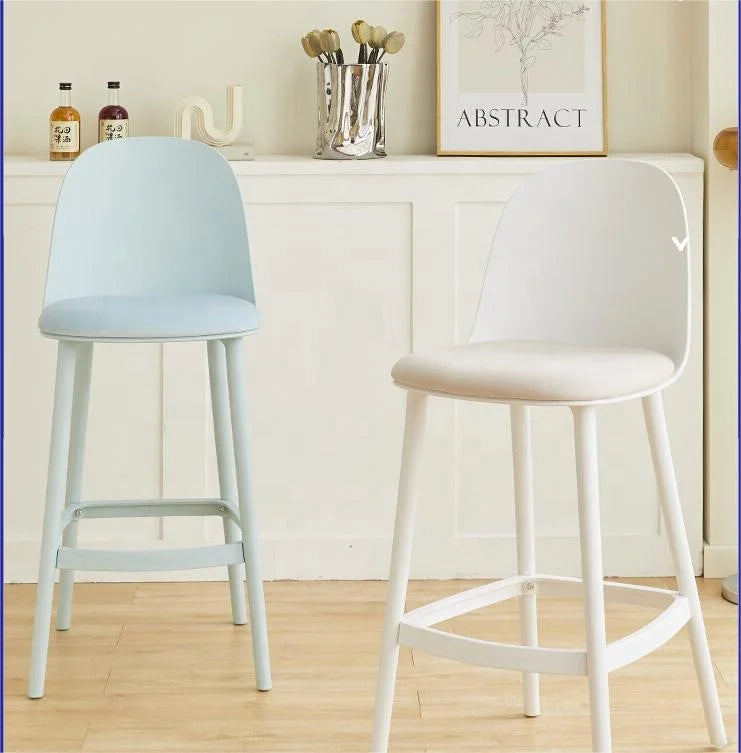 Nordic Modern Simple Outdoor bar Chair Creative Stool bar Front Desk Plastic Chair