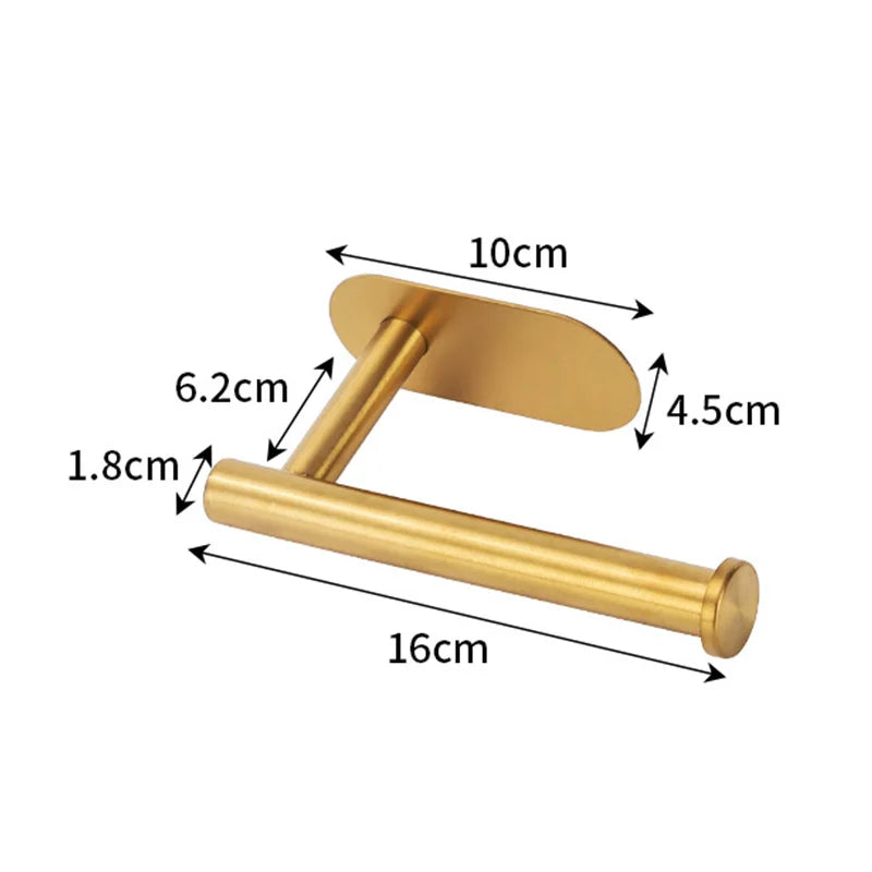 Modern 304 Stainless Steel Wall-Mounted Toilet Paper Rack Kitchen Storage Cabinet with Paper Roll Towel Holder for Bathroom