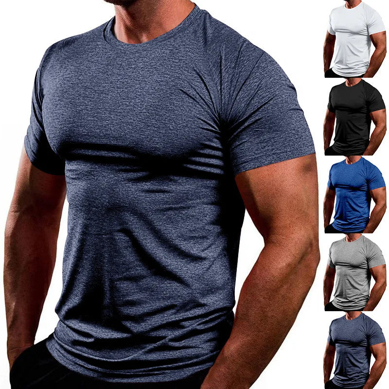 Custom Men's Oversized Sports Quick Dry TShirt Breathable Streetwear Graphic Printed Logo Plus Size for Spring Bulk T Shirt