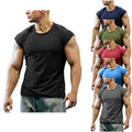Custom Logo Trendy New Sleeveless 60% Polyester Men Designers Men's O Neck Men's Shirts T - Shirt