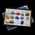 15pcs Mix Natural Crystals Agate Irregular Shape Mini Gemstone Healing Energy Polished Specimen Boxed Ore