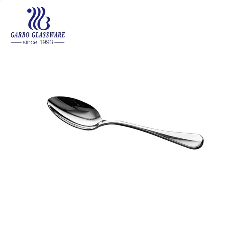 Stock 20cm Stainless Steel Dinner Spoon 304 Metal Silverware Flatware for Home Hotel Restaurant for Giveaways