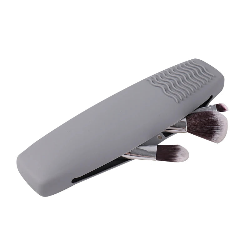 Multifunctional Anti Loss Cosmetic Brush Bag Container Makeup Brush Silicone Holder Organizer for Travel Make up Brush Storage