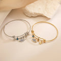 Niche High-end Zircon Evil Eye Pendant Bracelet Female Fashion Light Luxury Stainless Steel Bracelet