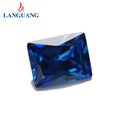 Wholesale Cheap 2mm-8mm Blue Zircon Rectangle Shape Fancy Stones Zircon Rhinestones for Clothes Decoration