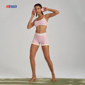 Gym Fitness Sets 2025 Luxury Yoga Shorts Sets Wholesale Sportswear 2 Piece Crop Top and Shorts Set for Women New Yoga Clothes