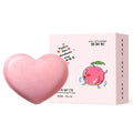 Organic Handmade Natural Dilute Melanin Exfoliating Peach Heart Shaped Soap for Women Hip Care Scrub Butt Exfoliating Yoni Soap