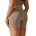 Solid Color Yoga Shorts Double Side Hair Tight Height Waist Stretch Exercise Fitness Sweatpants Women's Shorts