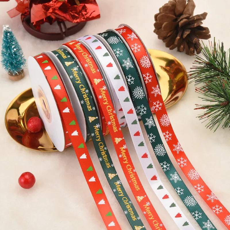 RSH Custom Logo 100% Polyester Webbing Metallia Edge Name Printed Logo Organza Ribbon for Packing Decoration