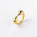 18K Gold Plated Stainless Steel Jewelry Heart Shape Designs Fingers Accessories Rings R214142