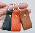 Wholesale Custom Logo Metal Leather Key Chain Engraved Promotional Key Holder for Corporate Gifts & Events