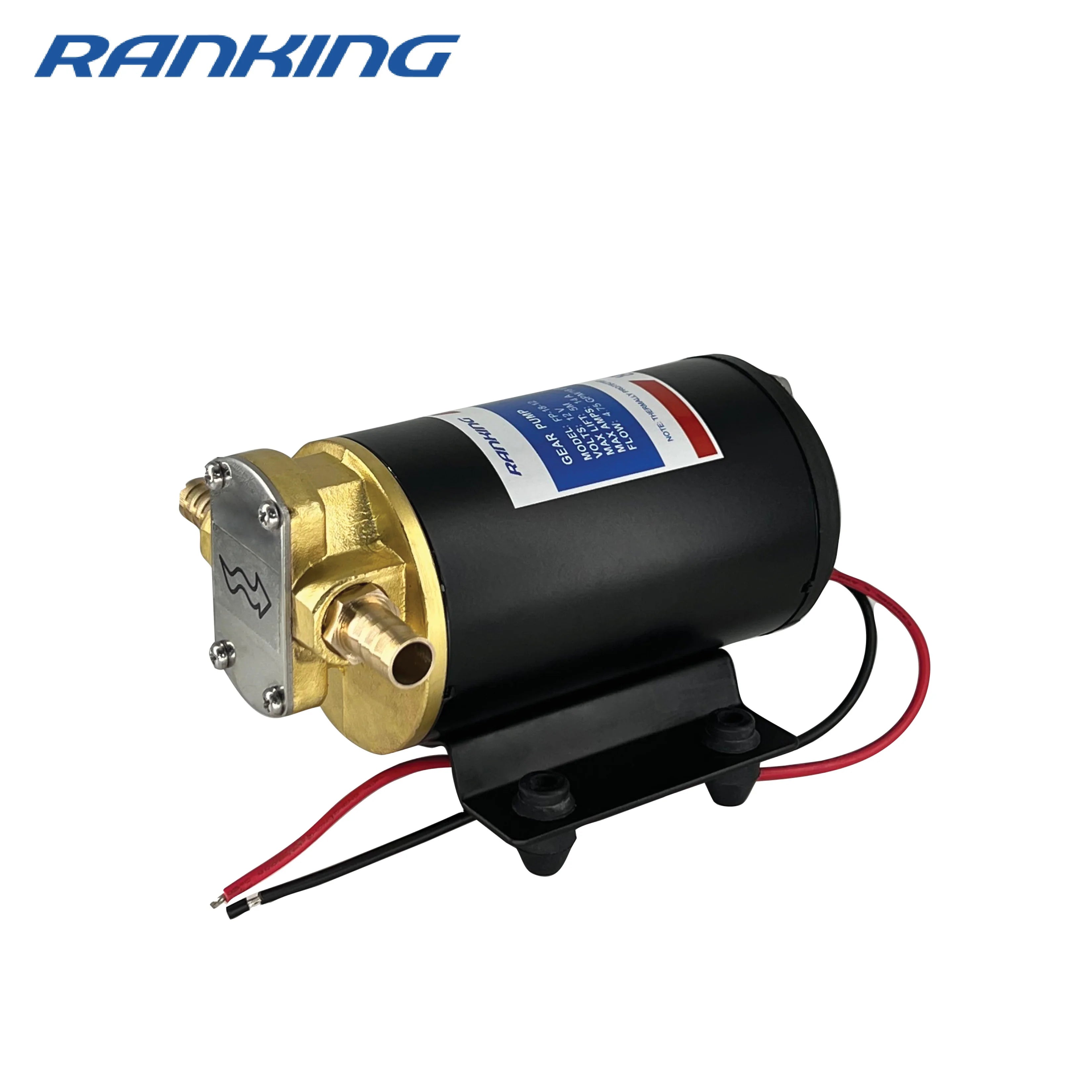 Ranking FP-12-24a 12LPM 24V 7A Gear Small  Oil Fuel Transfer Pump for Industrial Use Head 10m Self-priming Oil  Pump