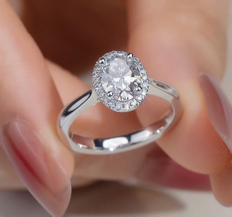 Messi Jewelry MSR-1089 Women Jewelry Handmade 14K Gold Ring Oval IGI Lab Diamond Ring Customized Engagement/Wedding Ring
