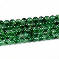 New Arrival Round Dyed Green-Black-White Ice Floating Flower Jade Loose Beads Strands for Jewelry Making 6mm 8mm 10mm 12mm