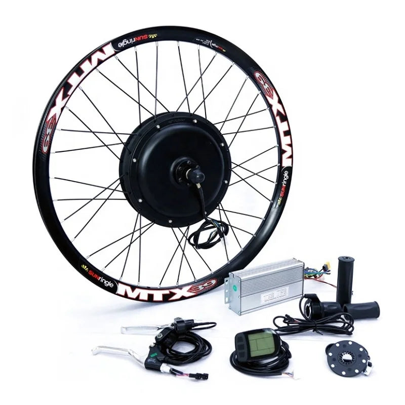 20 Inch Electric Bike Kit with 48v Lithium Battery LCD Display and Twist Throttle Other Electric Bicycle Parts for Sale