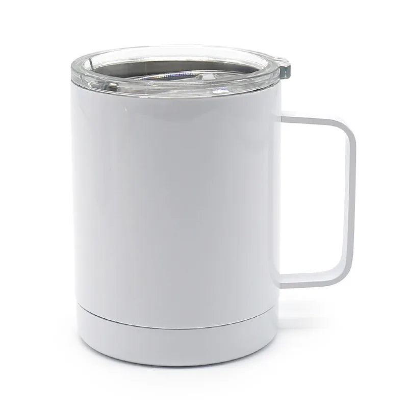 Custom Logo 300ml Water Bottle With Handle Thermos Flask Drink Bottle Sublimation Blank Stainless Steel Vacuum Straight Cup
