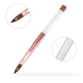 Yihuale Nail Art Brush Pen Rhinestone Diamond Metal Acrylic Handle Rose Gold Painting Gel Brush