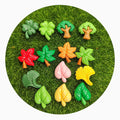 Resin Maple Clover Leaves Cabochon Flatback Embellishments for Jewelry Pendant DIY Hairpin Accessories Scrapbook Craft Decor