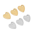 20pcs Small Flat Heart Pendant Charms DIY Jewelry Making Findings Necklace Ornaments Bracelet Supplies Accessories