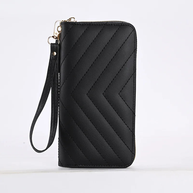 2025 New Model Zipper Wallet  Factory Direct Sales Wallet Card Long Fashion Pu Leather Cute Wallet