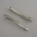 7mm*10.0cm Double Locked Metal French Barrettes Plain Snap Clips Hairgrips for Handmade Boutique Hair Accessories