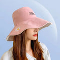 Summer Sunscreen Outdoor Colorful Custom Fisherman Women Big Brim Fashion Bucket Hats