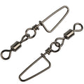 Newbility Fishing Tackle Snap Swivel Connector with Swivel Snap Hook Brass & Stainless Steel Durable & Rustproof