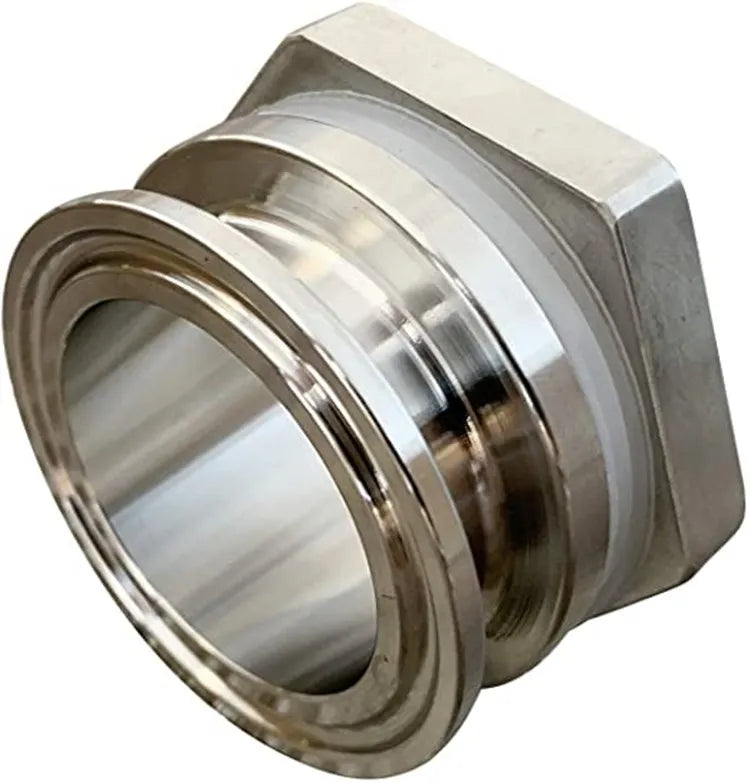 Custom Size Sanitary Stainless Steel 304/316L Ferrule Tube Fittings Low Pressure Pipes Fitting with Tri Clamp and Hose Adapter
