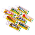 8pcs/set 8CM 5.5G Long Casting Minnow Lure Hard Bait Long Throw Diving Minnow Sinking Lure Set