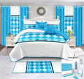 2023 New Design 20 Pieces Quilted Bedspread Set with Curtains Ready to Ship Customized 100% Cotton Quilt Set with Bathroom Set
