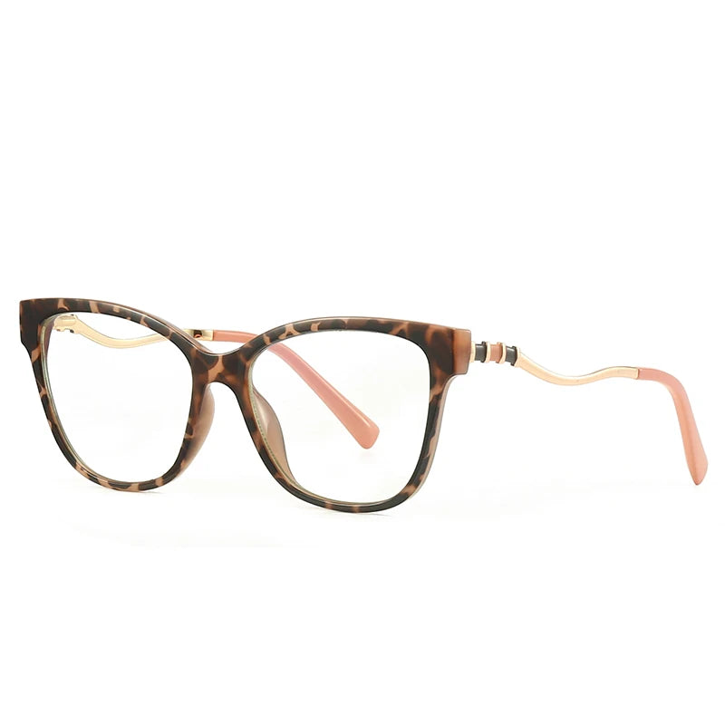 Computer Eyeglasses Anti Blue Light Eyewear for Girls Prescription Glasses Ready Stock Square Spectacles