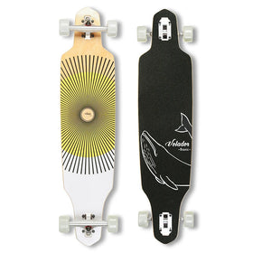 Wholesale Custom Printed PU Slide 70mm Longboard Wheels 40inch Maple Longboard Basic Cruiser