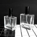 MUB China Factory Best Seller 50  ml  100 ml Empty Rectangular Glass Fragrance  Perfume Spray Bottle